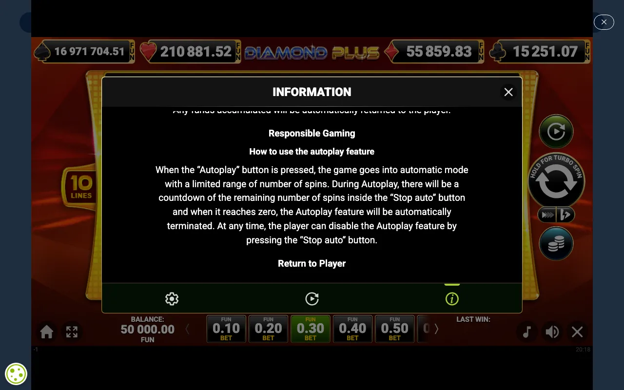 Game rules, page 7 — Diamond Plus