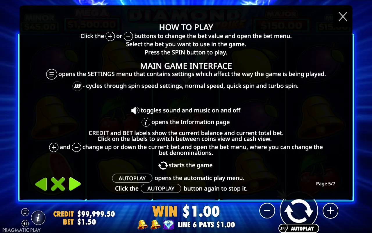 How to play — Diamond Strike