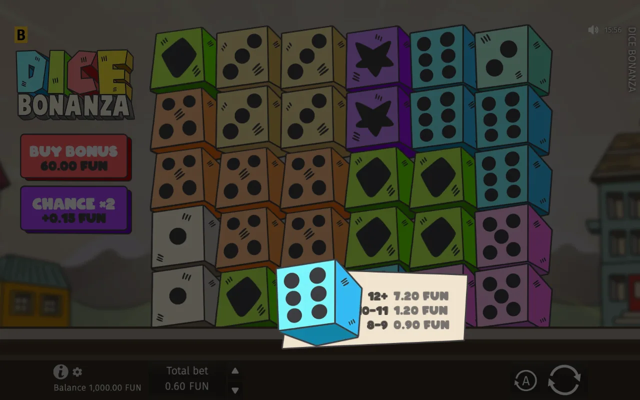The base game — Dice Bonanza