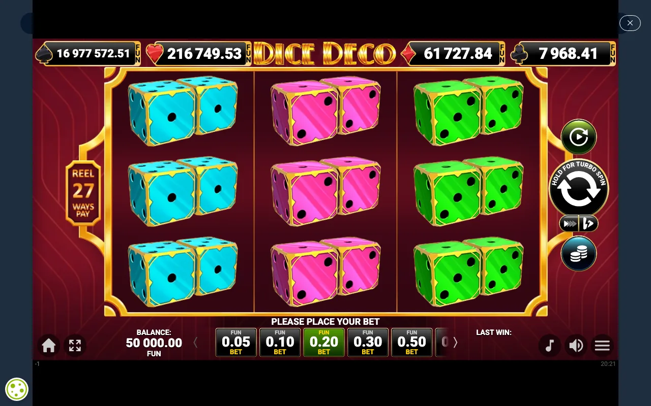 The base game — Dice Deco