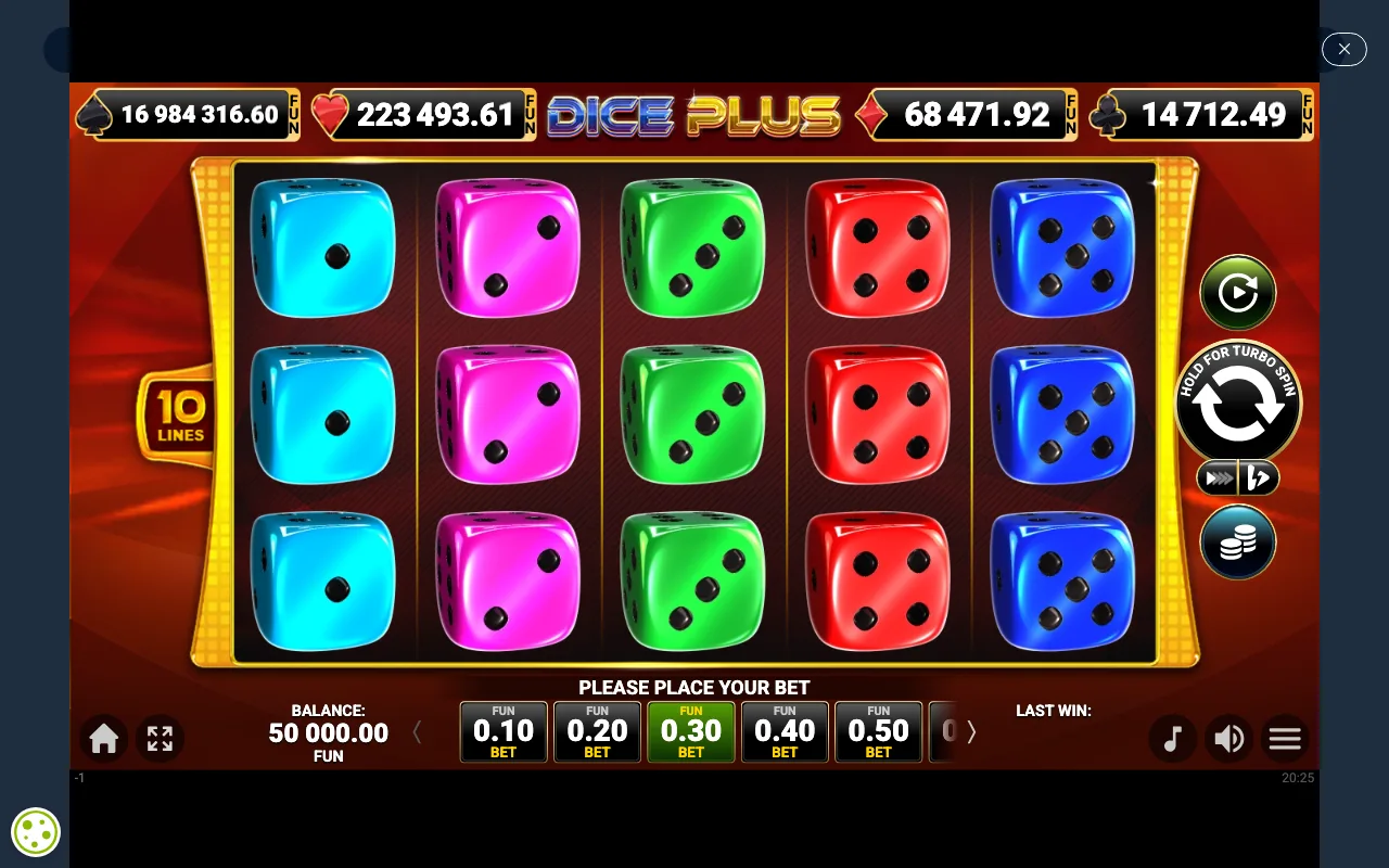 The base game — Dice Plus