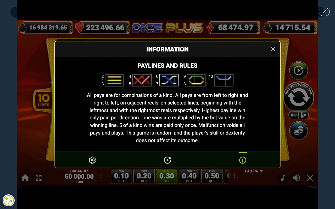 Game rules, page 4 — Dice Plus