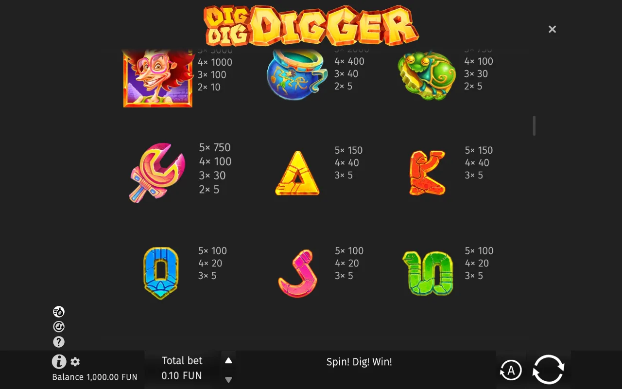 Game rules, page 2 — Dig Dig Digger