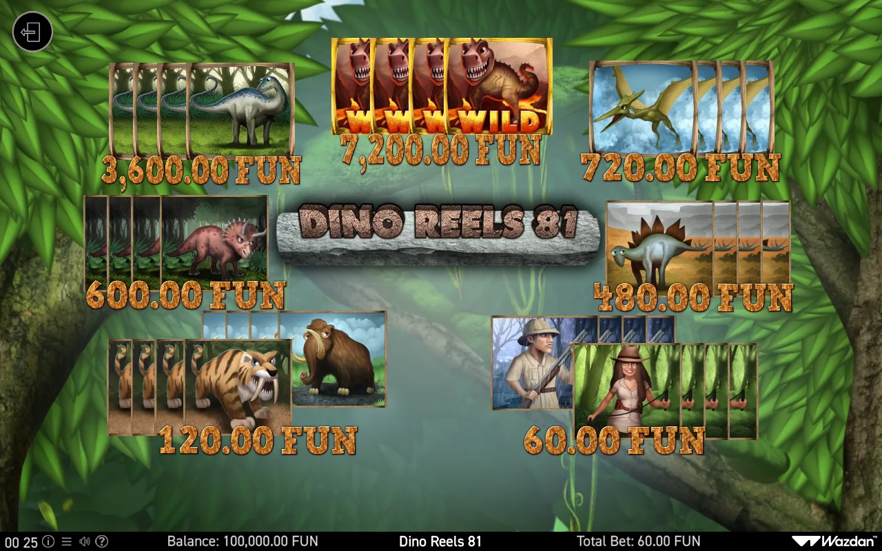 Game rules, page 1 — Dino Reels 81
