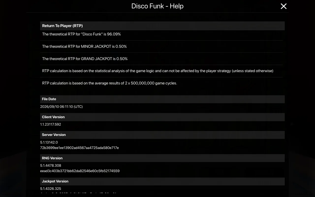 Game rules, page 2 — Disco Funk