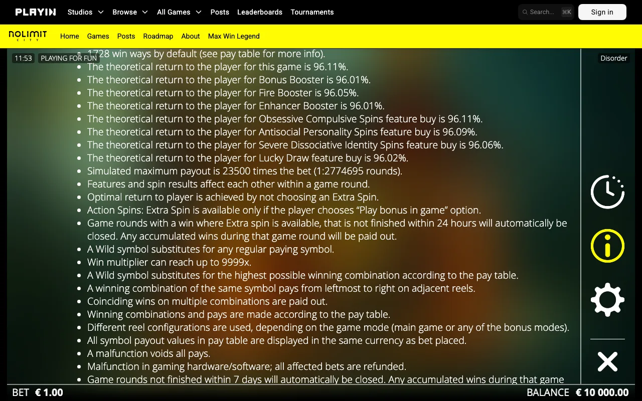 Game rules, page 3 — Disorder