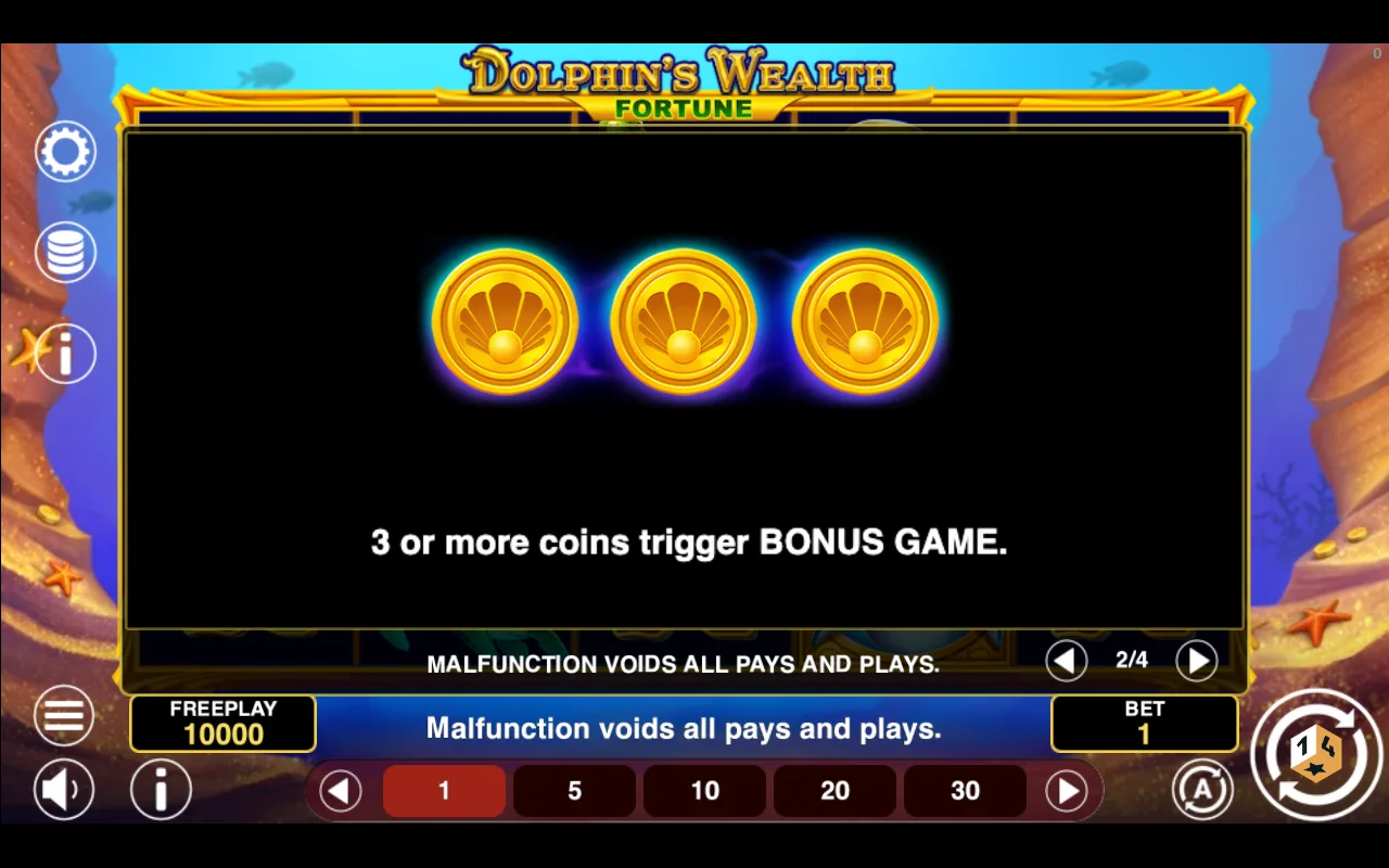 Game rules, page 2 — Dolphins Wealth Fortune