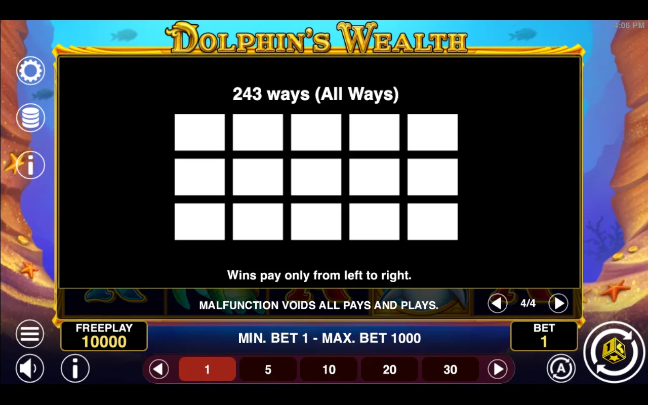 Game rules, page 4 — Dolphins Wealth