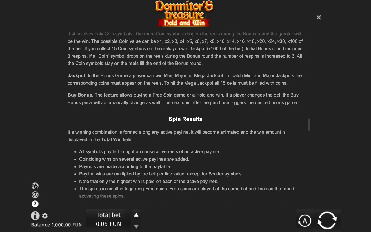 Game rules, page 8 — Domnitor's Treasure