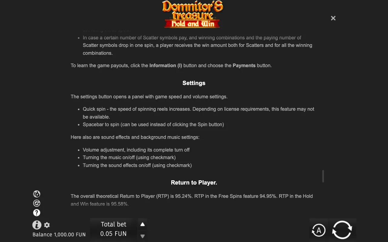 Game rules, page 9 — Domnitor's Treasure