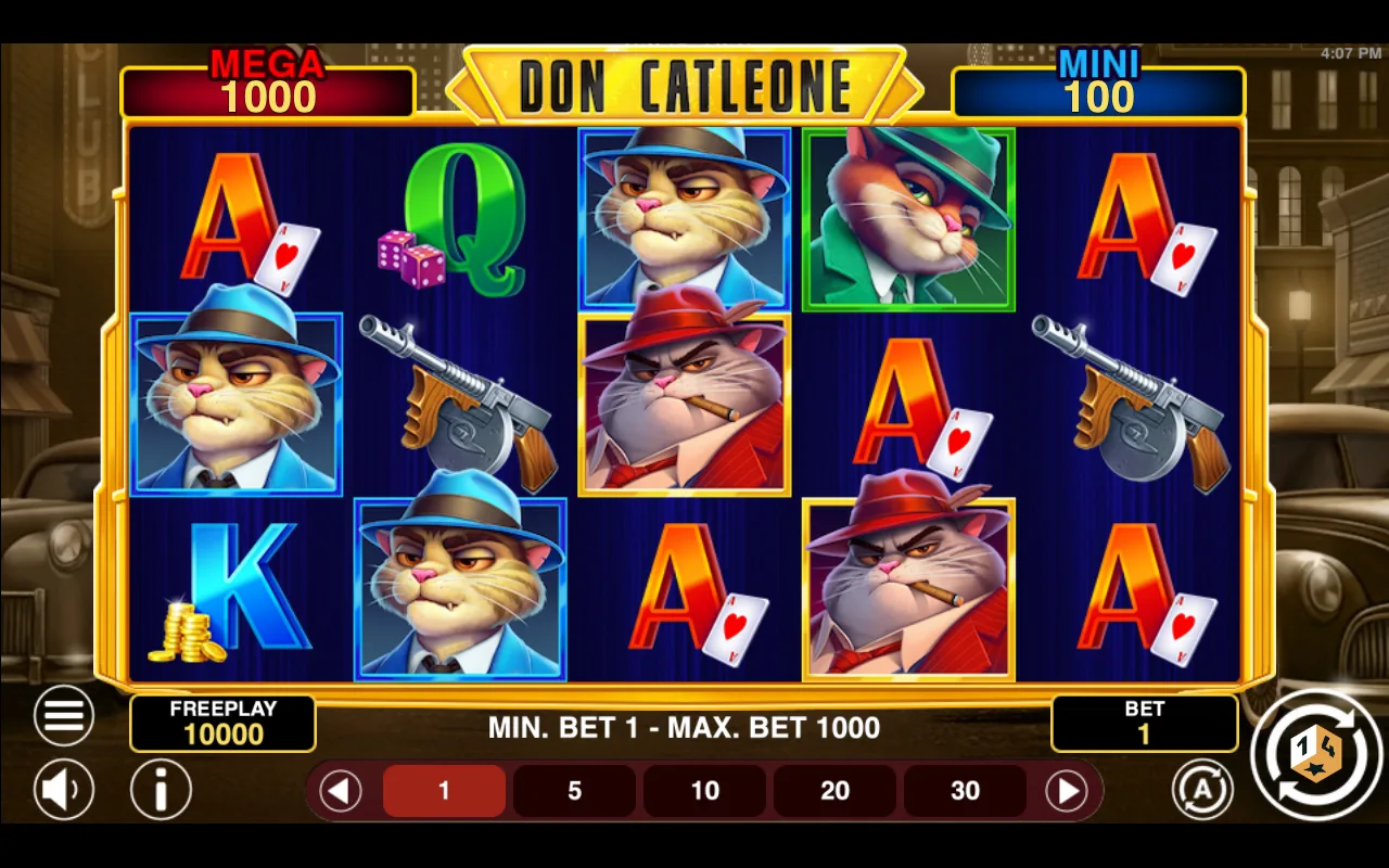 The base game — Don Cat Leone Hold And Win