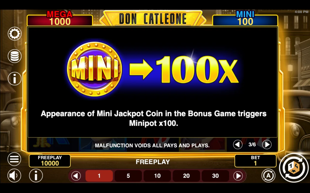Game rules, page 3 — Don Cat Leone Win Spins
