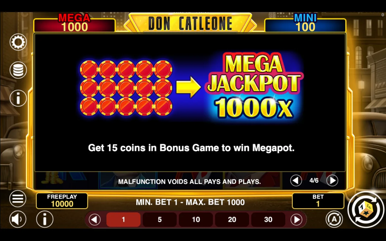 Game rules, page 4 — Don Cat Leone Win Spins