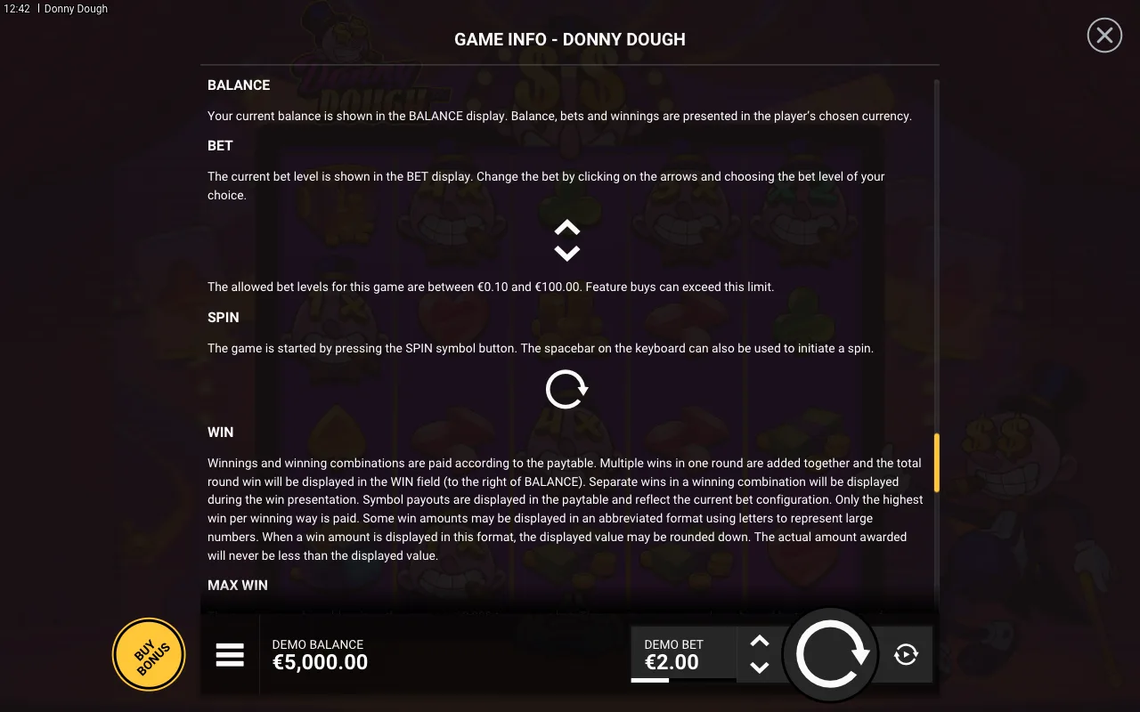 Game rules, page 7 — Donny Dough