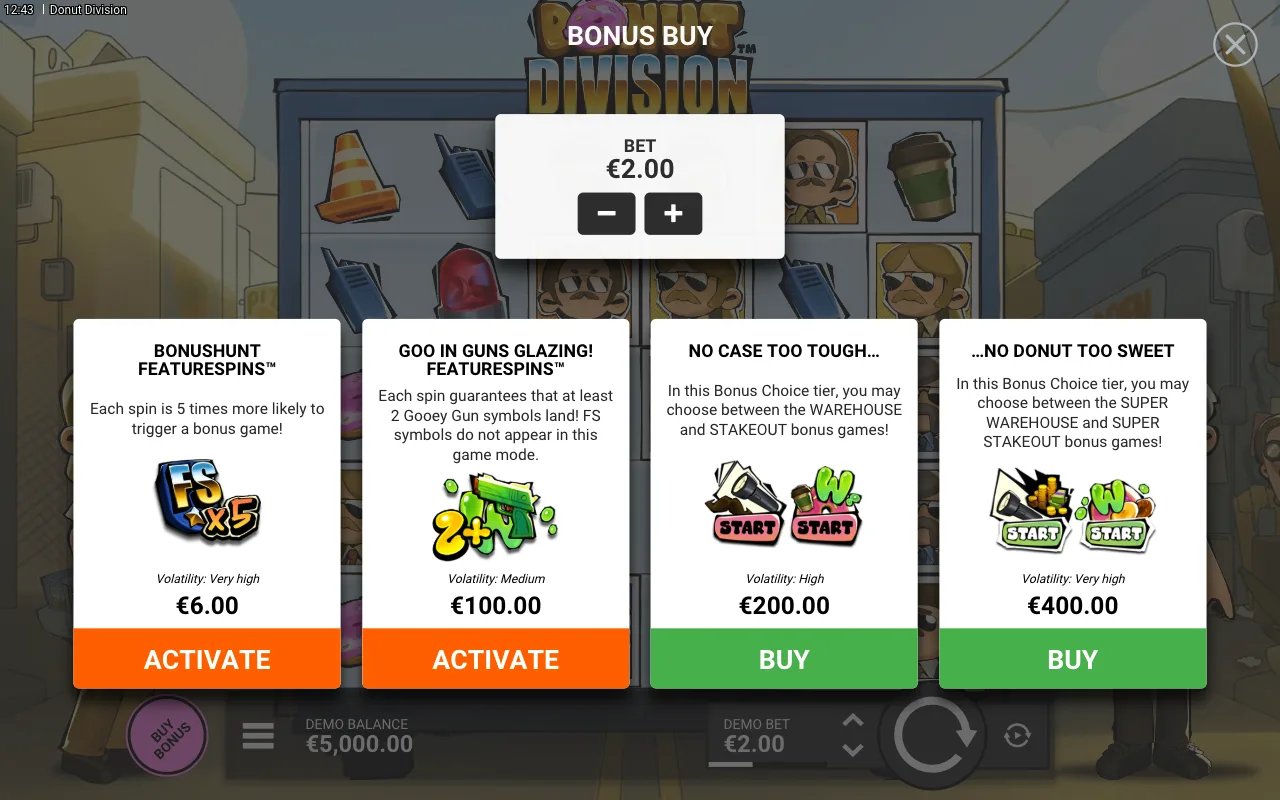 Buying the feature — Donut Division