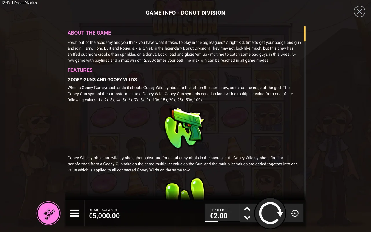 Game rules, page 1 — Donut Division