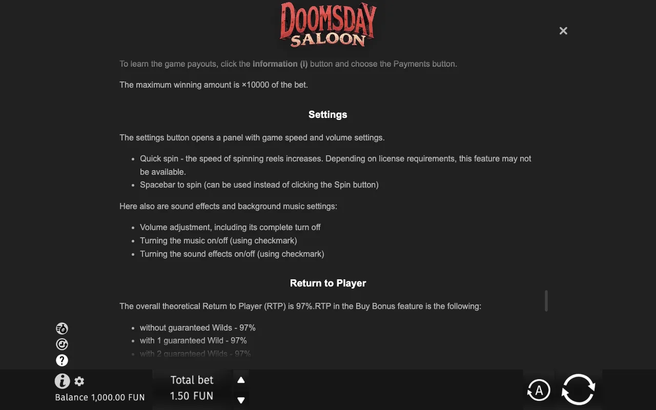 Game rules, page 10 — Doomsday Saloon