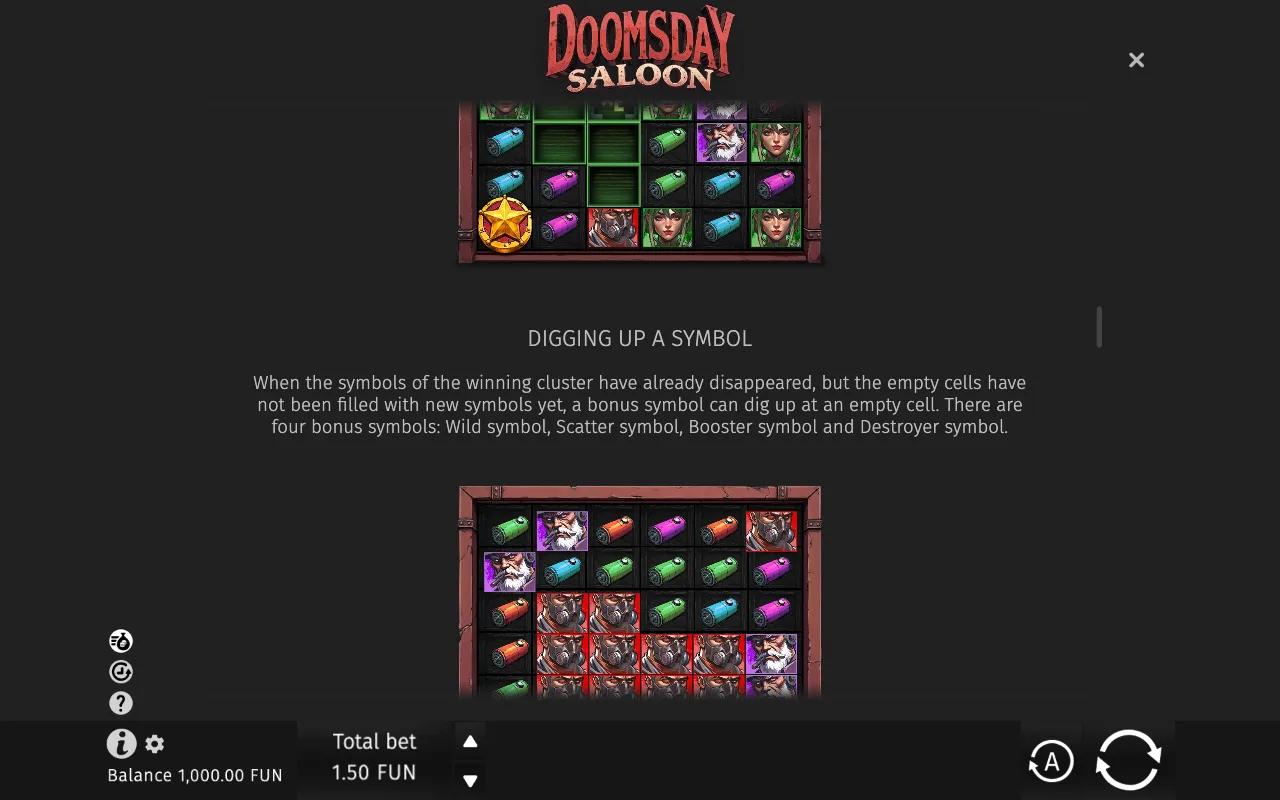 Game rules, page 4 — Doomsday Saloon
