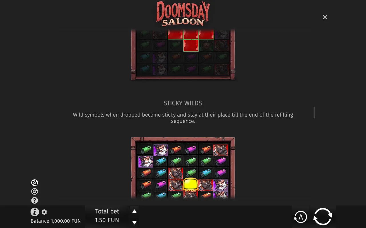 Sticky wilds — Doomsday Saloon