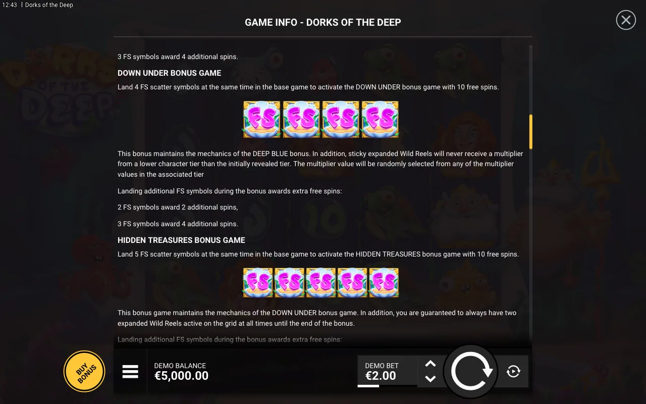 Game rules, page 3 — Dorks of the Deep