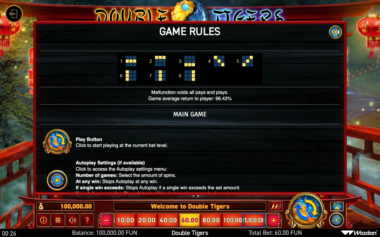 Game rules, page 4 — Double Tigers