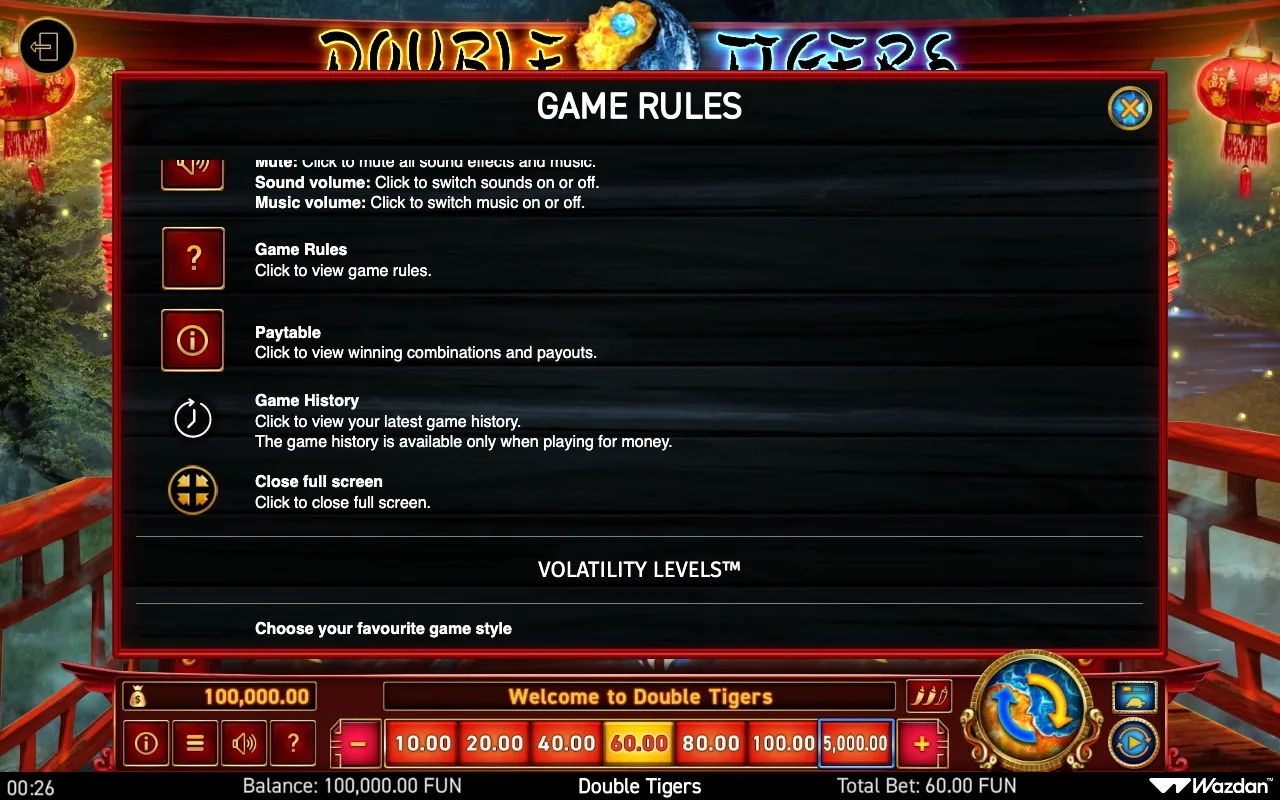 Game rules, page 6 — Double Tigers