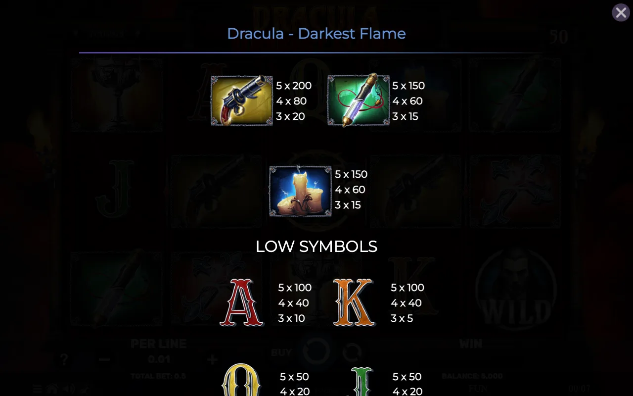 Game rules, page 5 — Dracula Darkest Flame