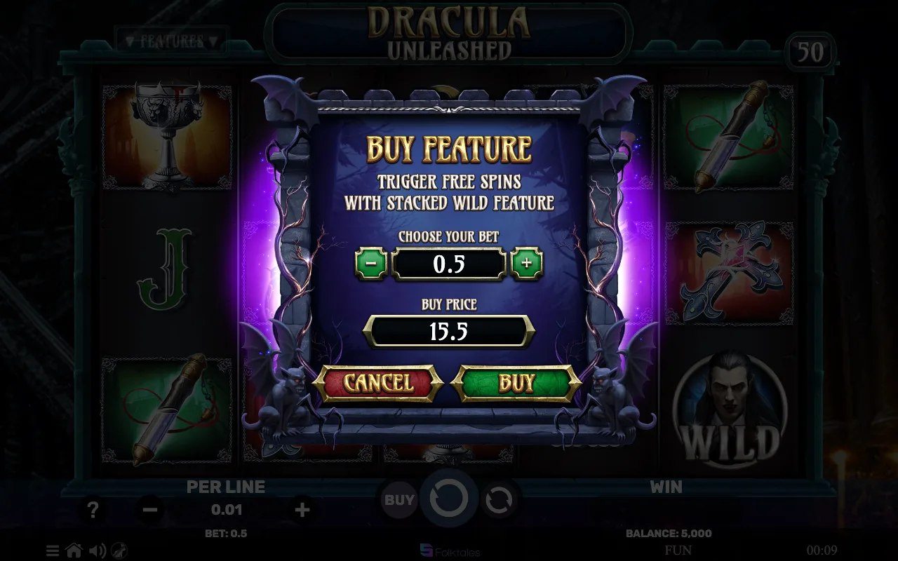 Buying the feature — Dracula Unleashed