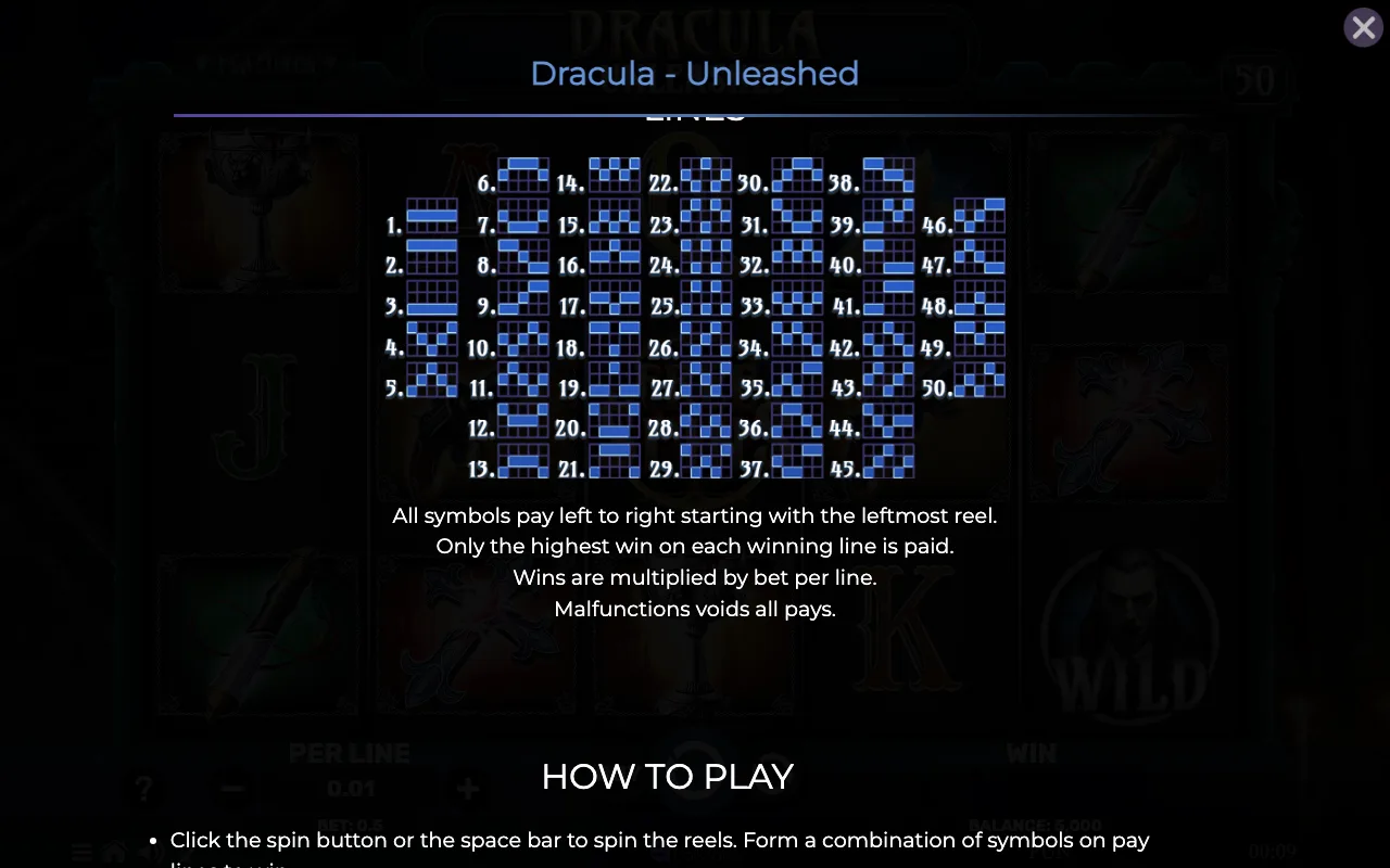 Game rules, page 6 — Dracula Unleashed