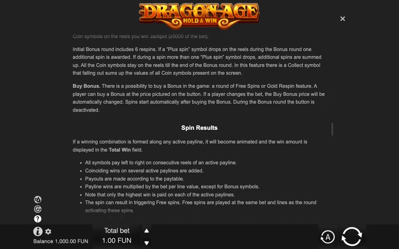 Game rules, page 8 — Dragon Age Hold Win