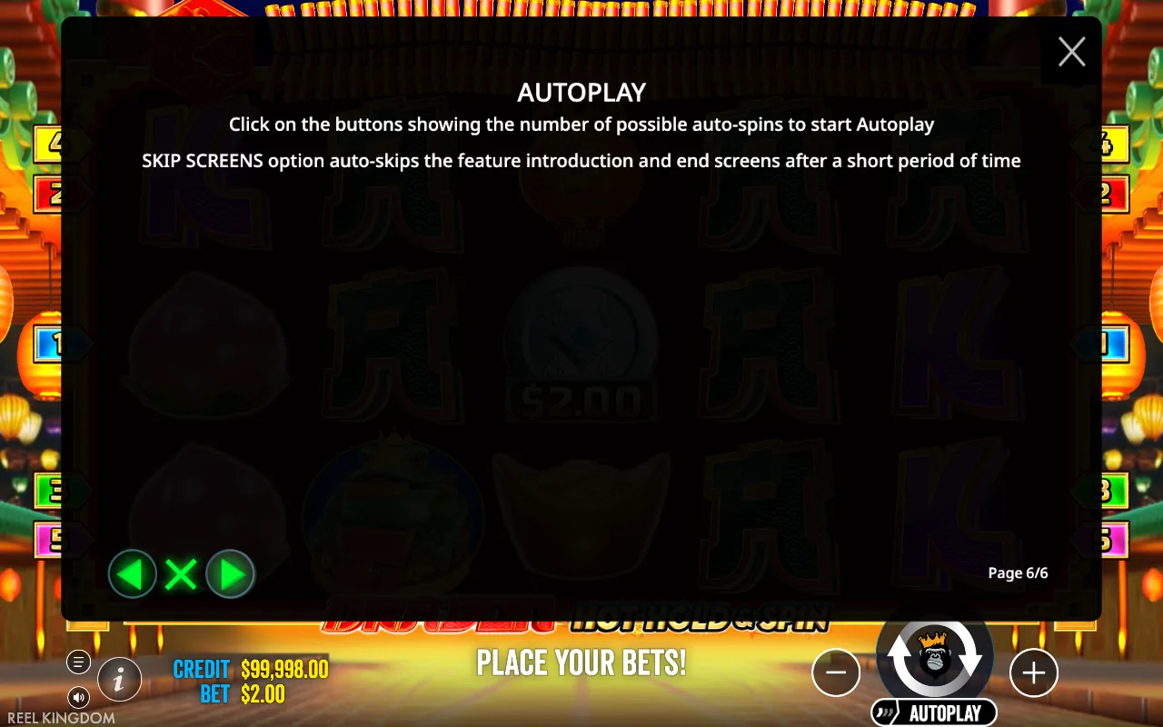 Autoplay — Dragon Hot Hold & Spin