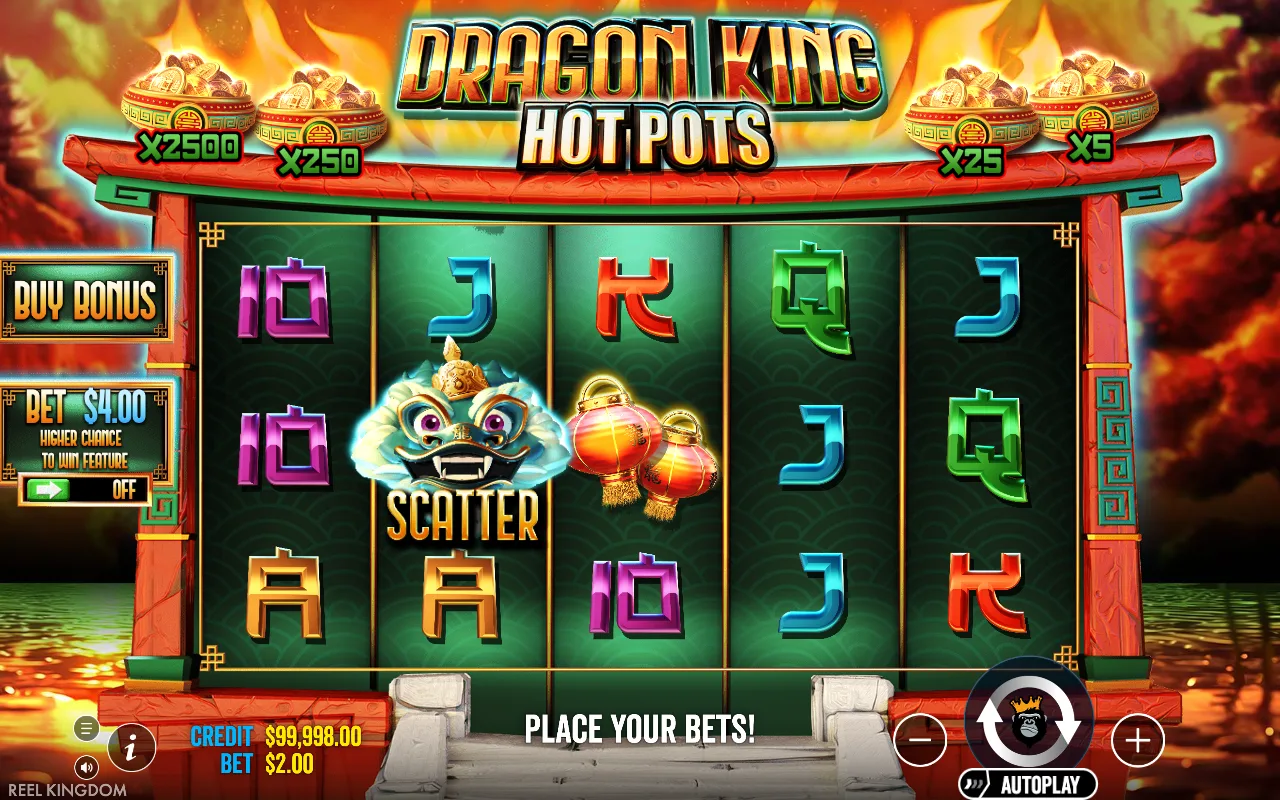 The base game — Dragon King Hot Pots