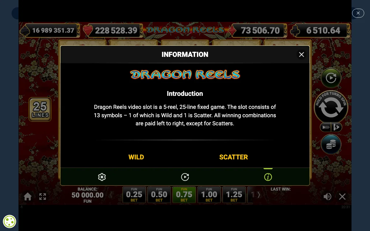 Game rules, page 1 — Dragon Reels
