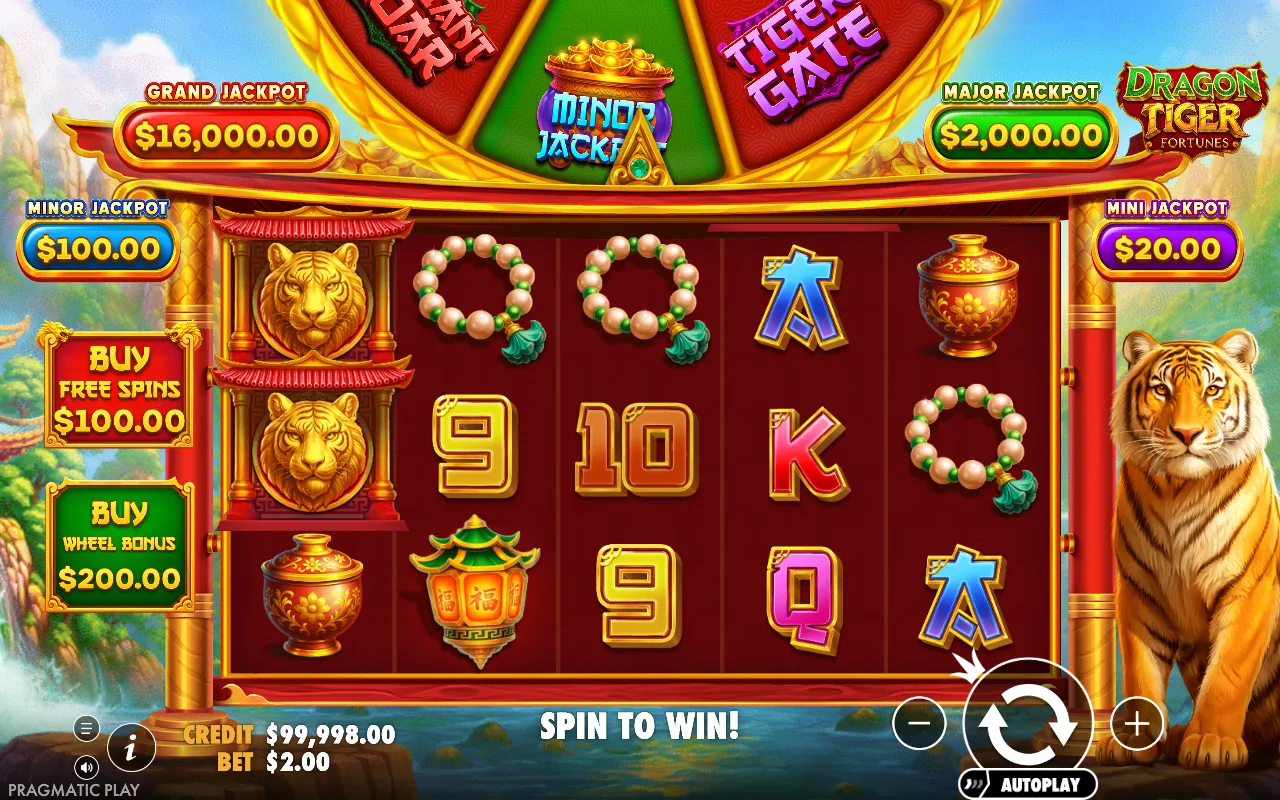The base game — Dragon Tiger Fortunes