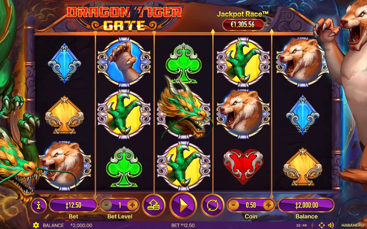 The base game — Dragon Tiger Gate