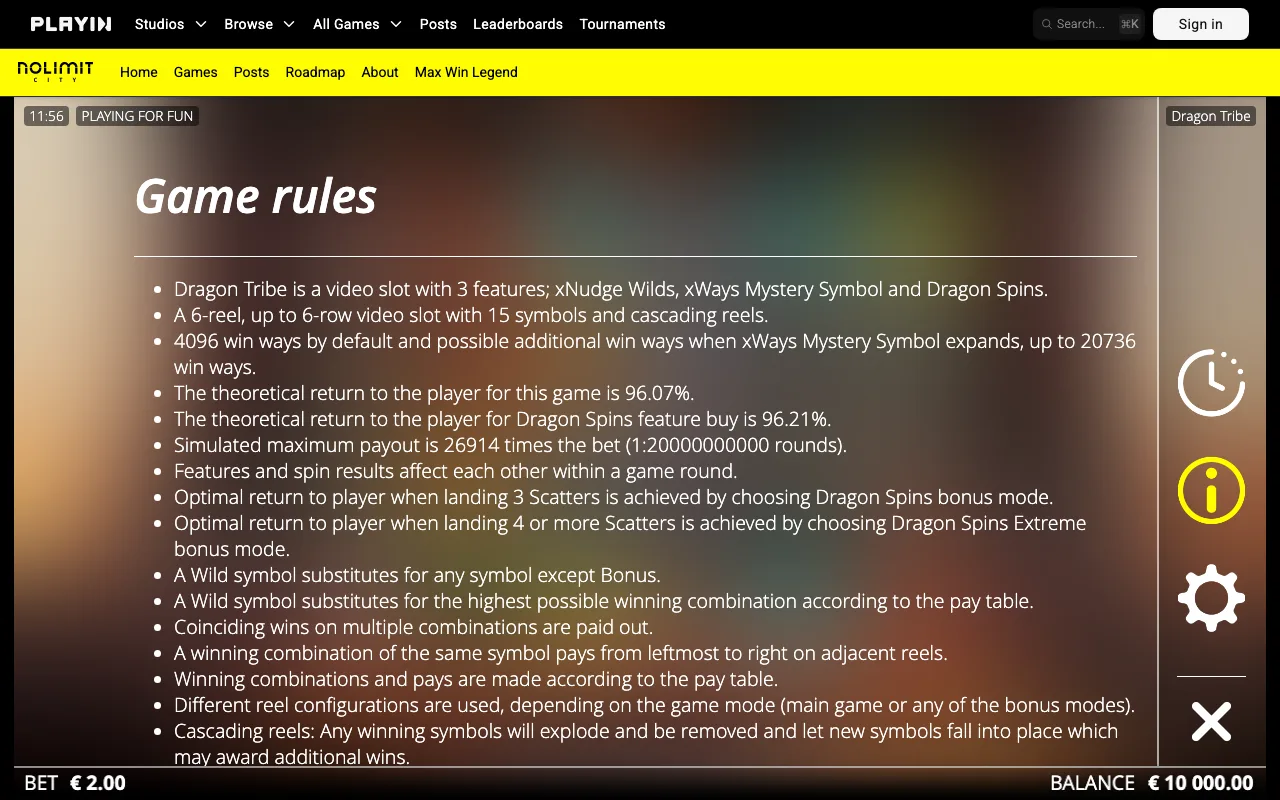 Game rules, page 1 — Dragon Tribe