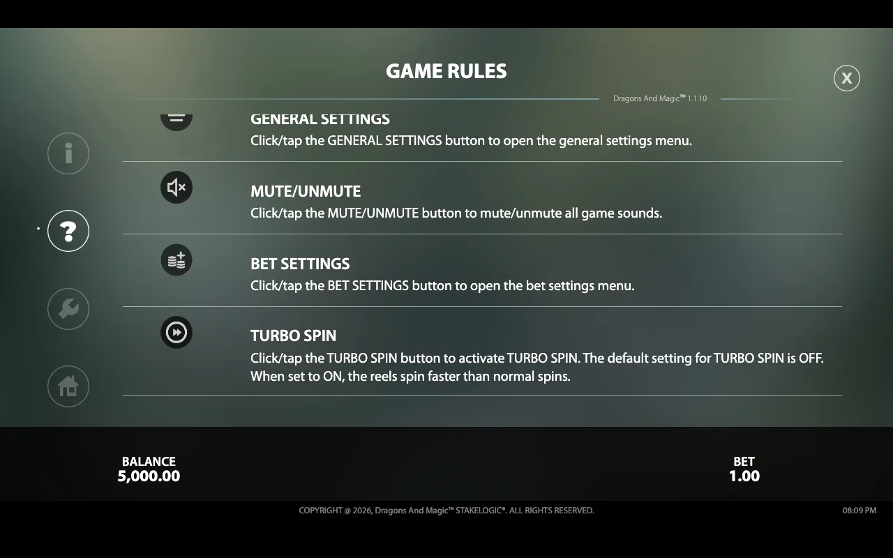 Game rules — Dragons And Magic