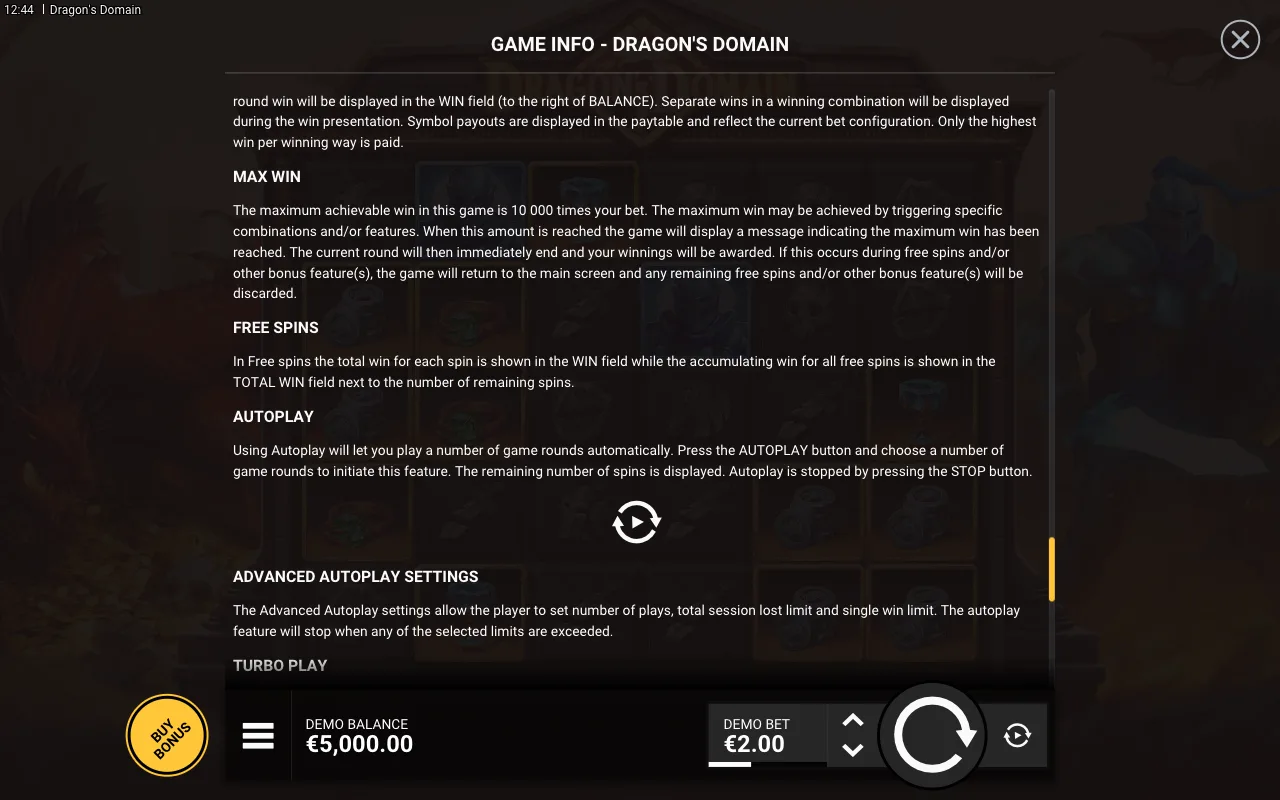 Game rules, page 8 — Dragon's Domain