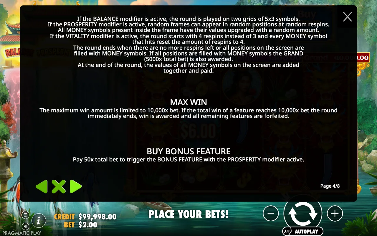 Game rules, page 4 — Dragons Gate Bonus Choice