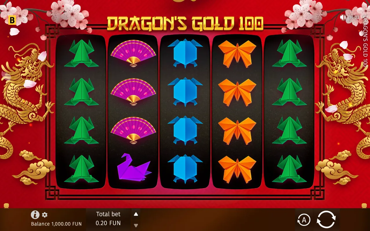 The base game — Dragon's Gold 100
