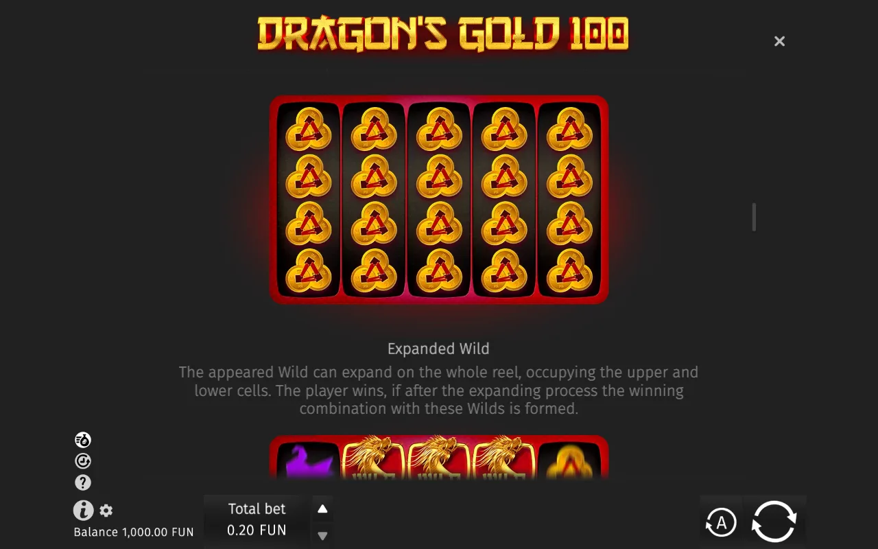 Game rules, page 4 — Dragon's Gold 100