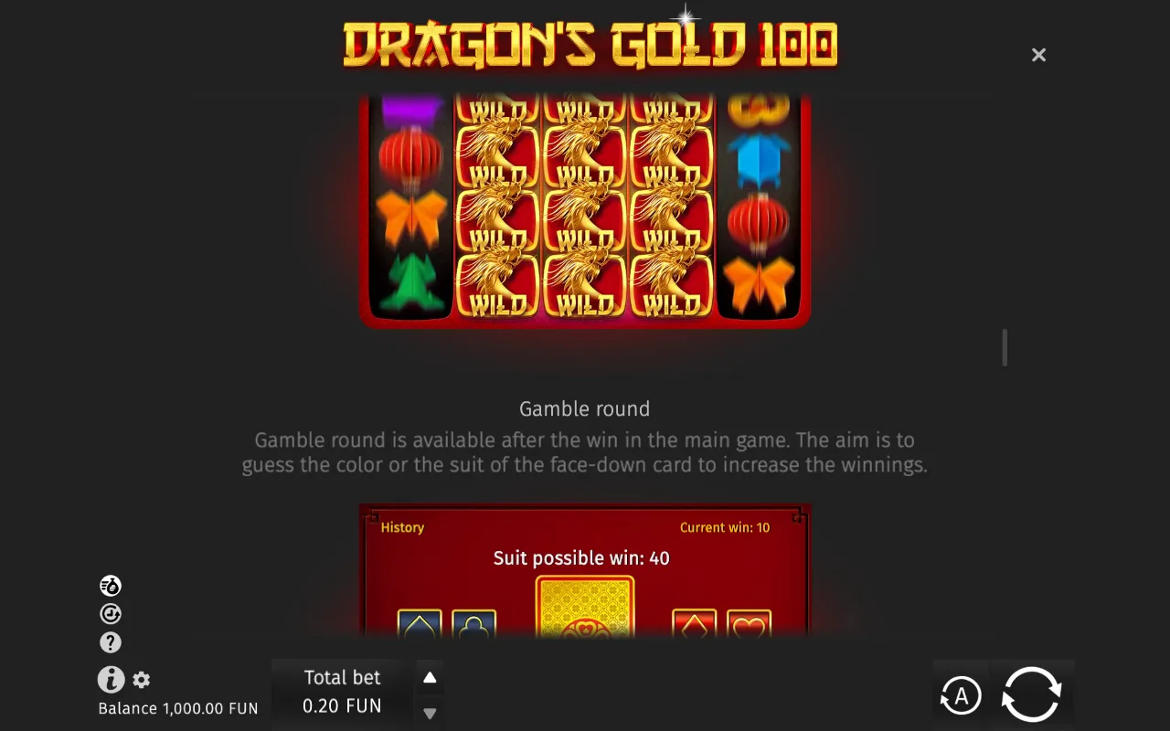 Game rules, page 5 — Dragon's Gold 100