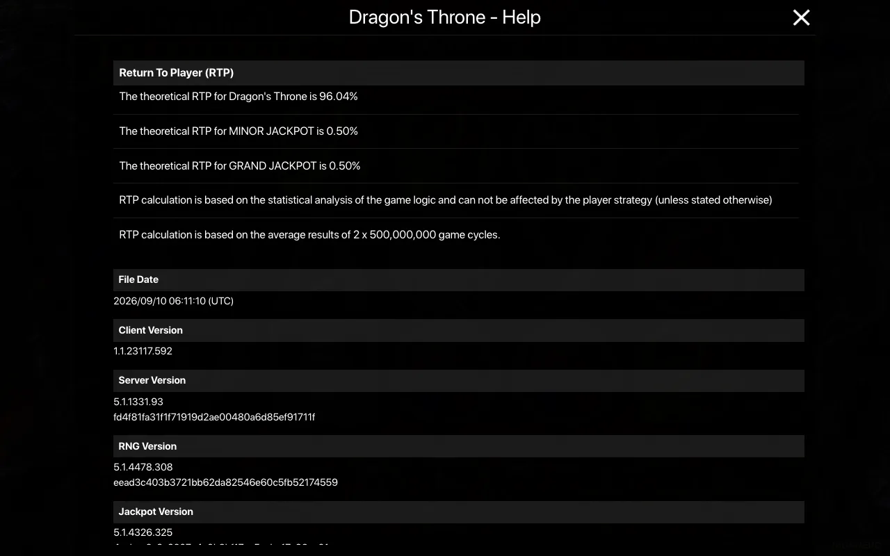 Game rules, page 2 — Dragons Throne