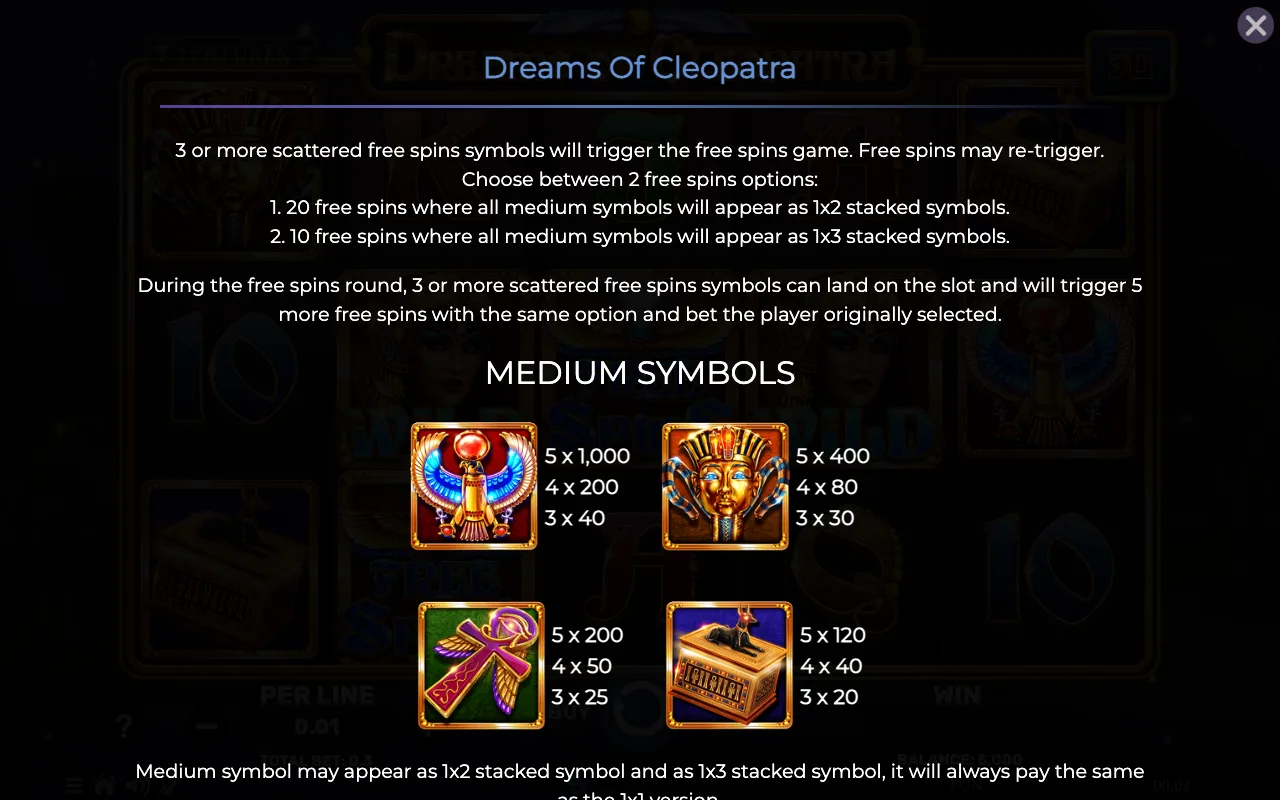 Game rules, page 2 — Dreams of Cleopatra