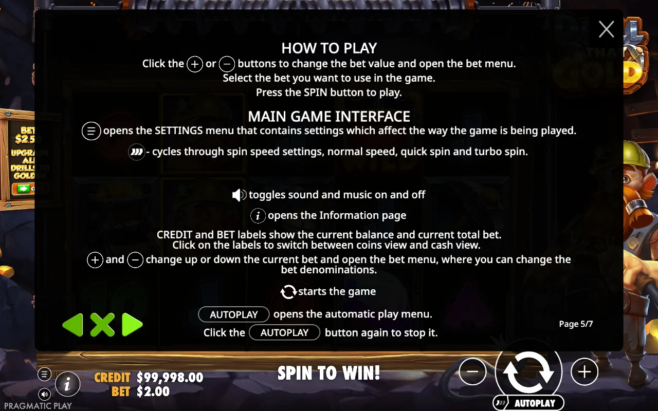 How to play — Drill That Gold