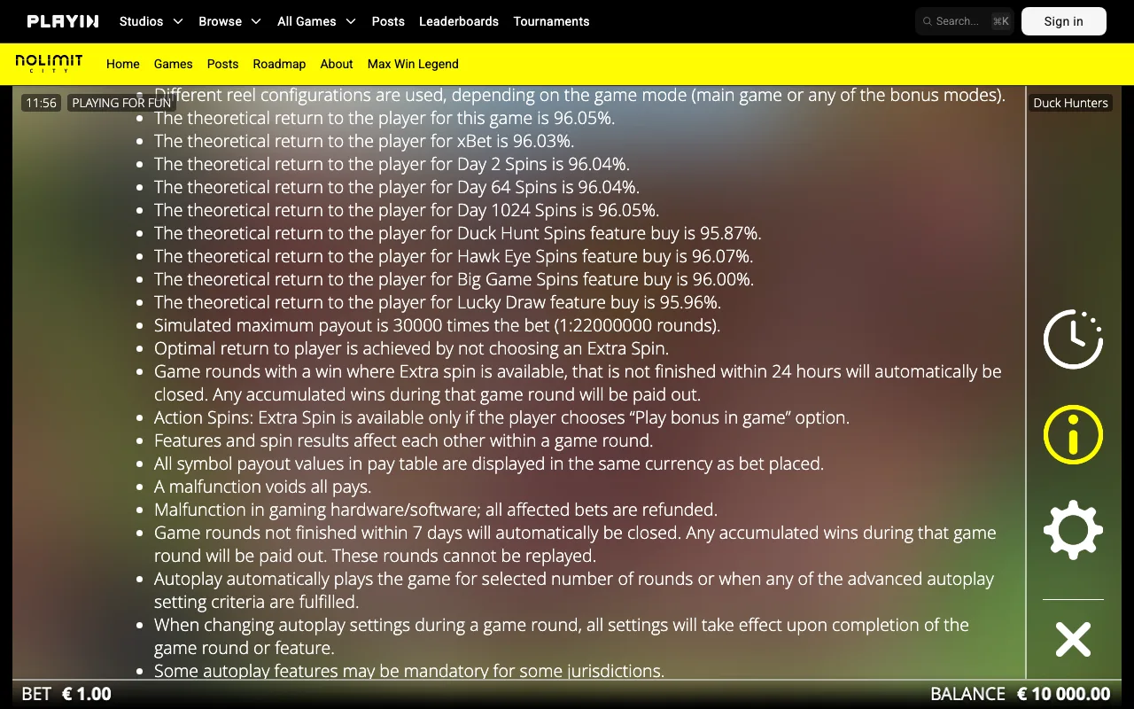 Game rules, page 3 — Duck Hunters