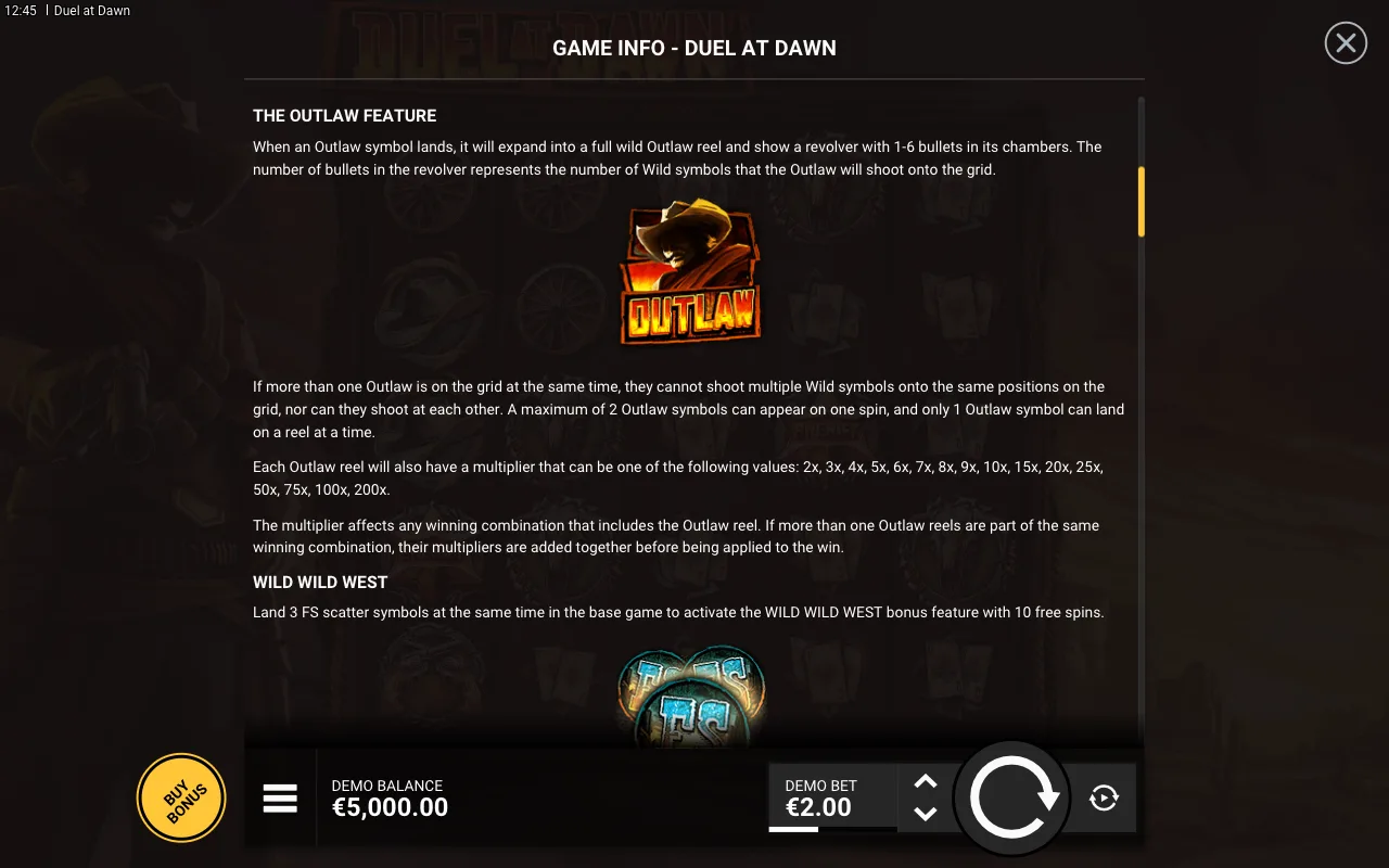 Game rules, page 2 — Duel at Dawn