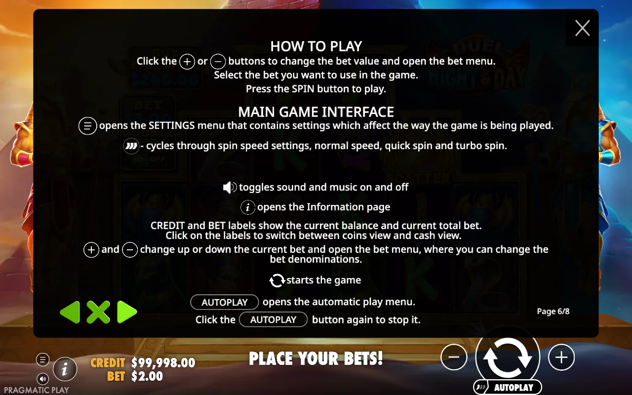 How to play — Duel of Night & Day