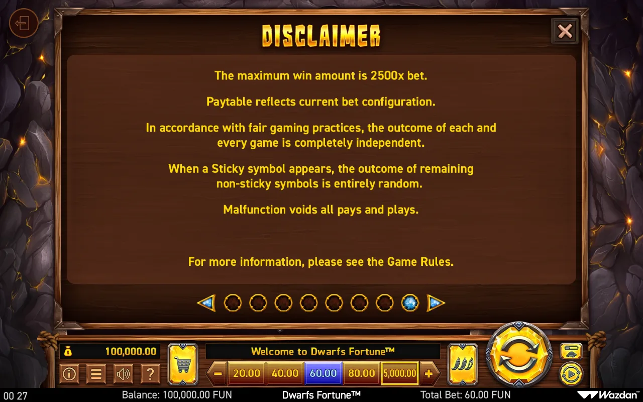 Game rules, page 8 — Dwarfs Fortune