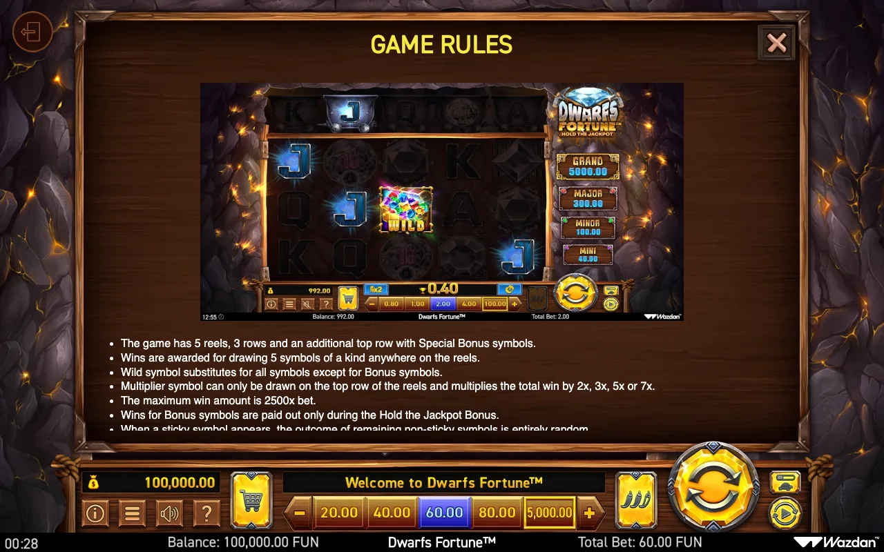 Game rules, page 9 — Dwarfs Fortune